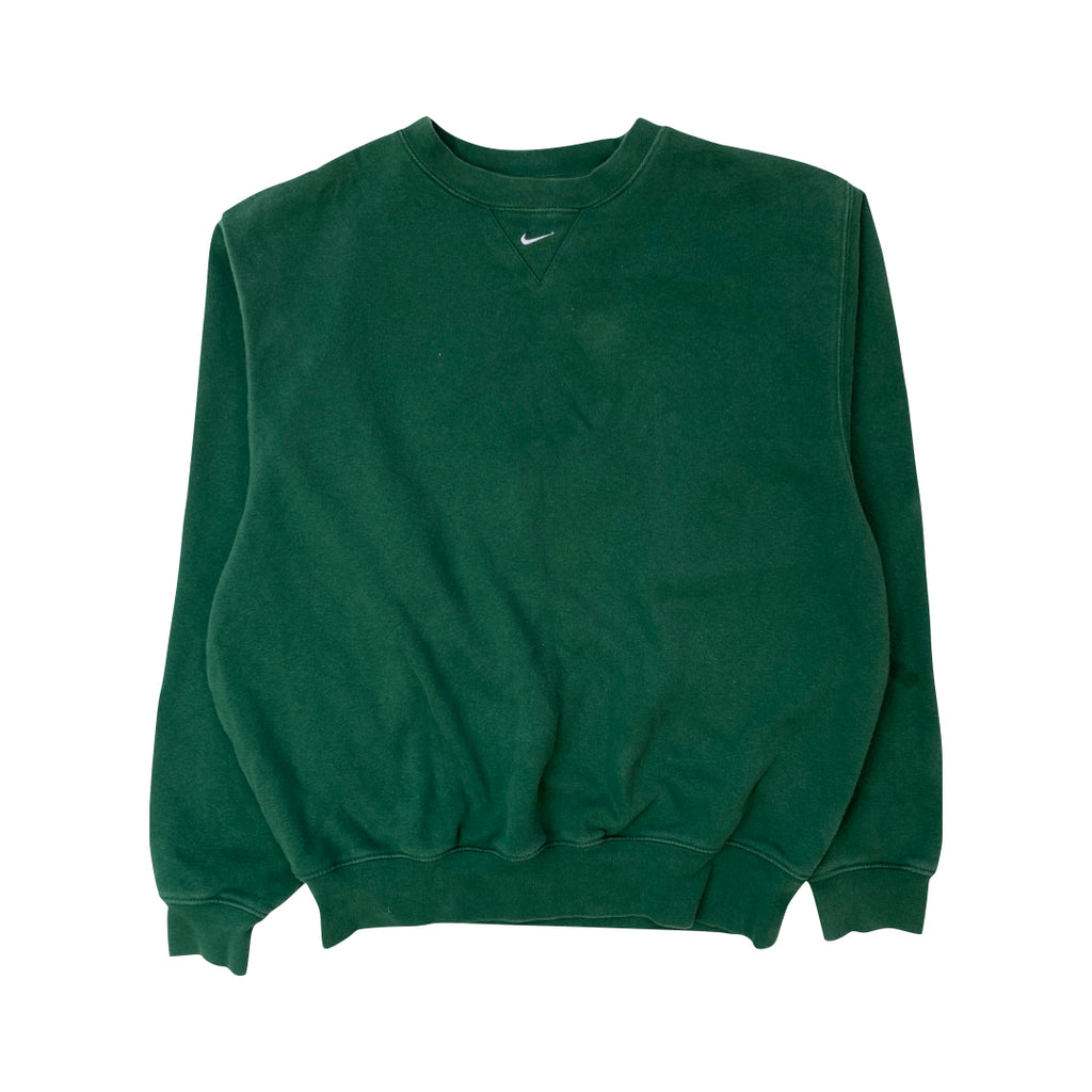 nike forest green crewneck