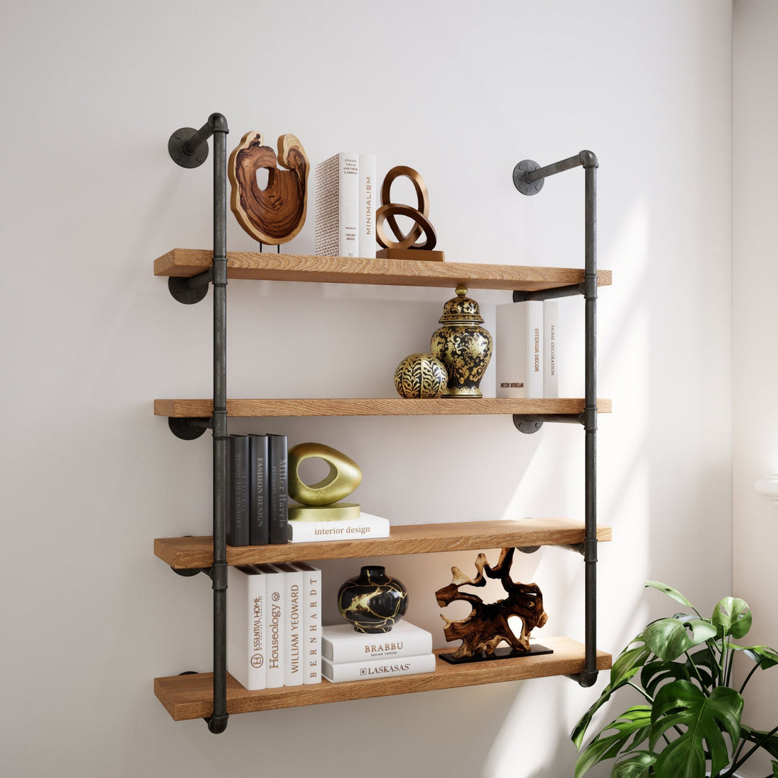 7 Shelf Industrial Style Shoe Rack Display Rack Bookcase With Steampunk  Style Decorative Handles NEW LOWER PRICES 