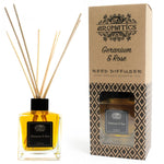 Load image into Gallery viewer, REED DIFFUSER - Geranium &amp; Rose Essential Oil
