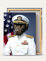 The US Navy Officer - Custom Pet Canvas - Purr & Mutt