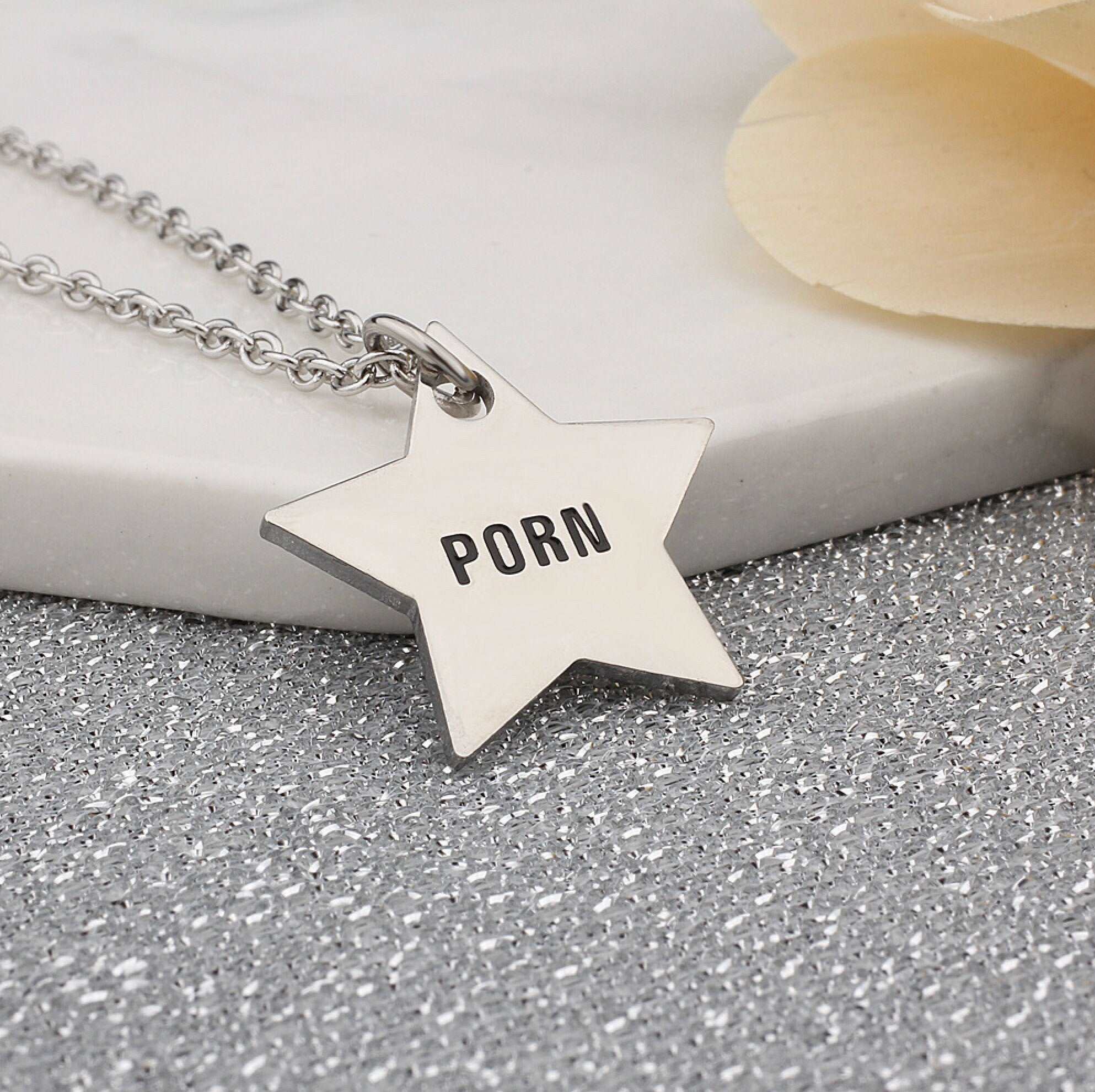 Chain Porn Star - Porn Star - Charm Necklace or Anklet - Stainless Steel | HWC LLC