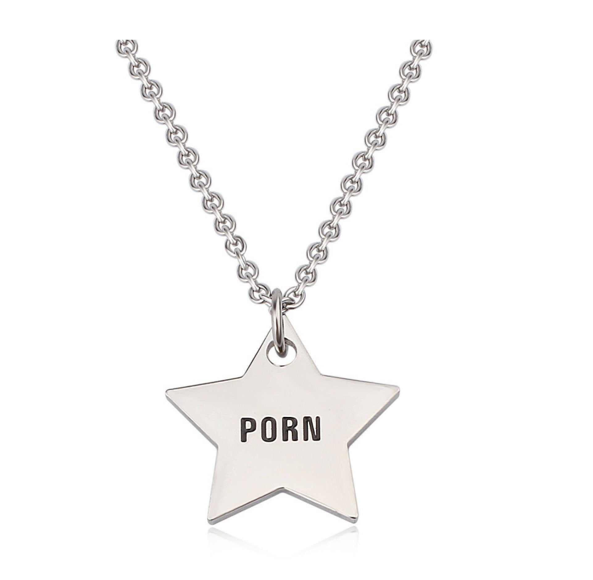 Porn Star - Charm Necklace or Anklet - Stainless Steel | HWC LLC