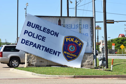 This storm-damaged sign may only require a new frame or sign faces