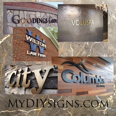 LetterBank Custom Dimensional Letters for buildings, walls and monument displays- do it yourself easy!