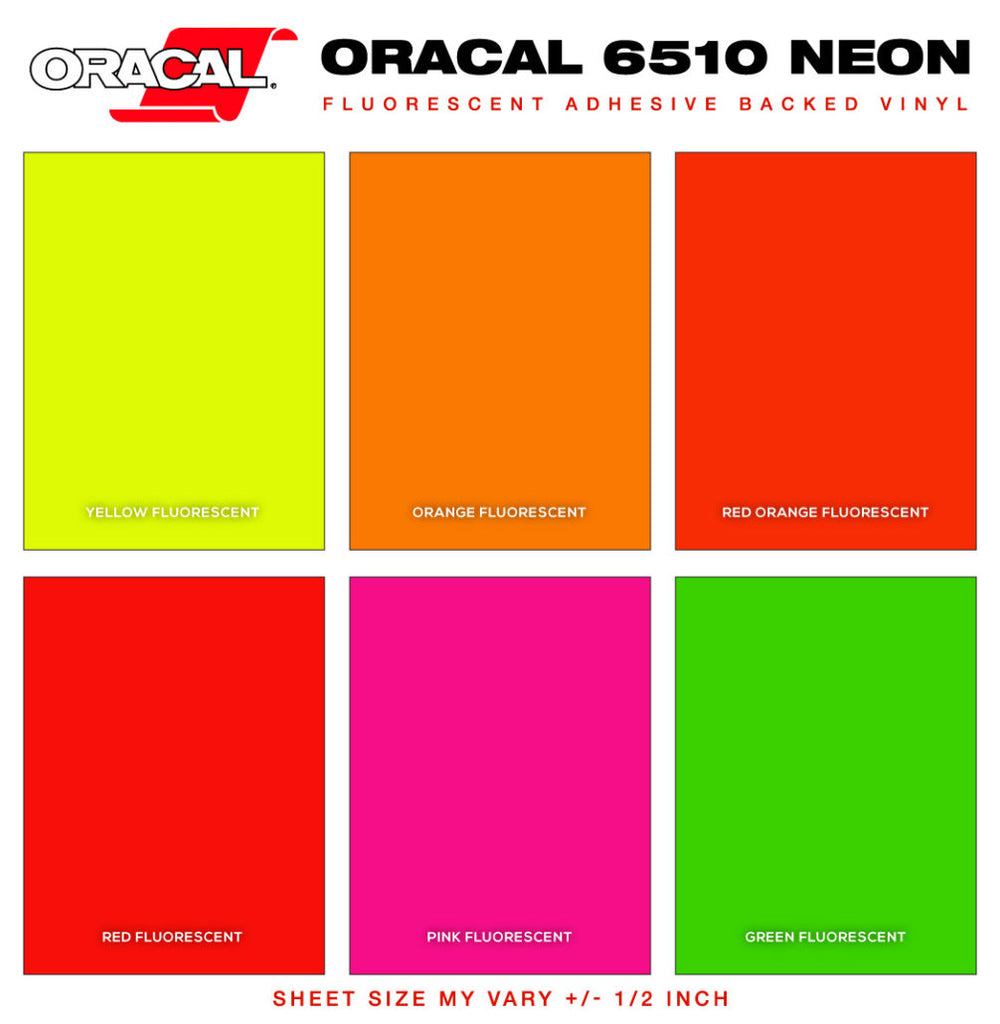 Fluorescent Colors Magnetic Sheet 12 X 24 Mydiysigns