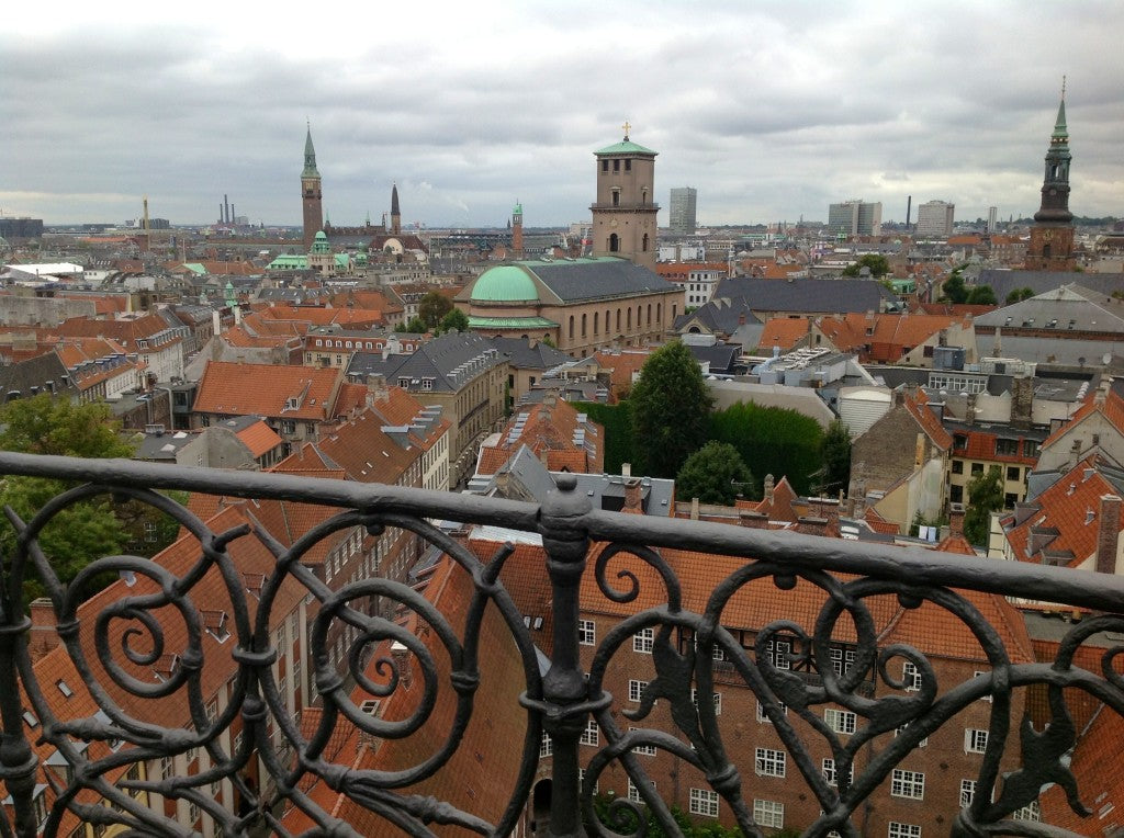 The city from Rundetarn Tower, Copenhagen, Denmark