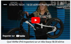 What to Check (Pre-Inspection) on a Stacyc 18/20 eDrive Bike
