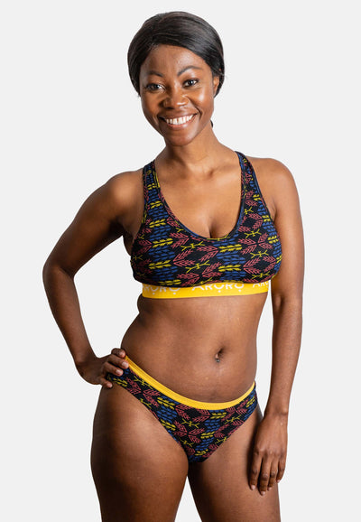 Set Nsibidi Soft Bralette & Women's Boxers – Akụkọ