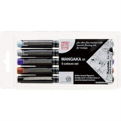 Zig Mangaka The Fine Liners - Black - Inknibs