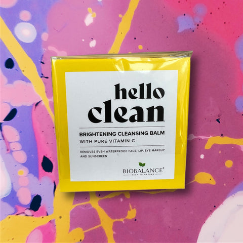 BIOBALANCE HELLO CLEAN BRIGHTENING CLEANSING BALM WITH PURE VITAMIN C