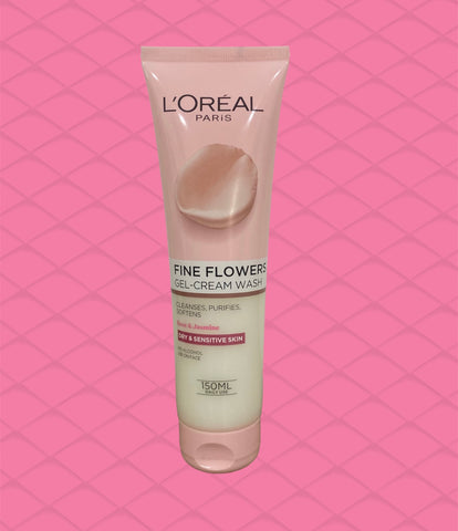 LOREAL FINE FLOWERS GEL CREAM WASH FOR DRY AND SENSITIVE SKIN 