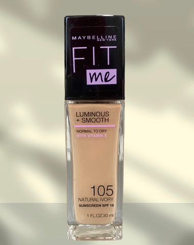 MAYBELLINE FIT ME LUMINOUS + SMOOTH FOR NORMAL TO DRY FOUNDATION