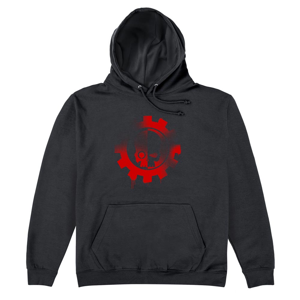 Adeptus Mechanicus Graffiti Insignia Hoodie - WARHAMMER MERCH