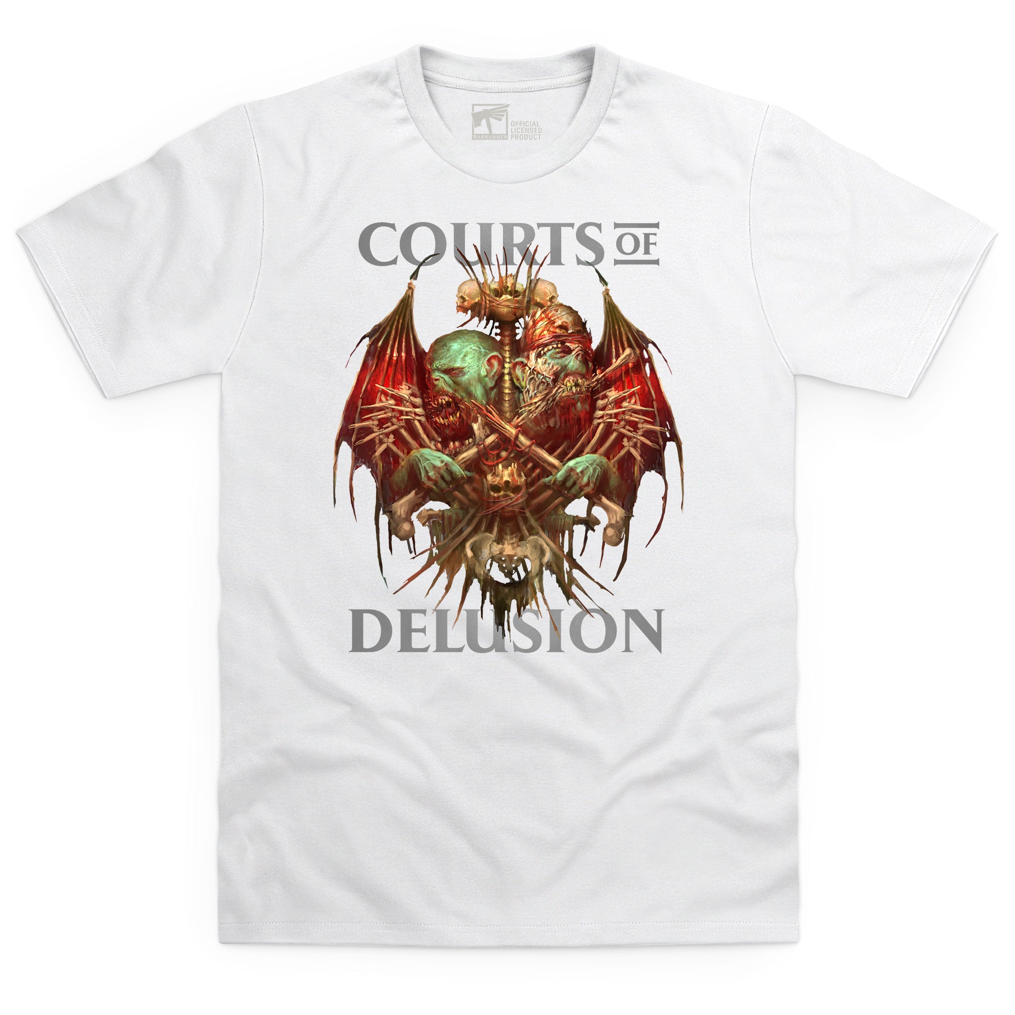 Flesh-eater Courts Ghoul White T Shirt - WARHAMMER MERCH