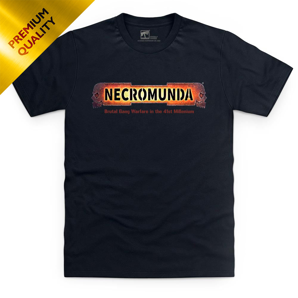 Premium Necromunda Logo T Shirt - WARHAMMER MERCH