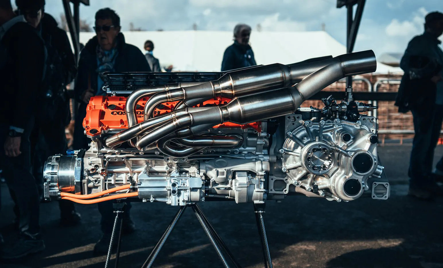 Cosworth V12 654bhp T.50 engine on display