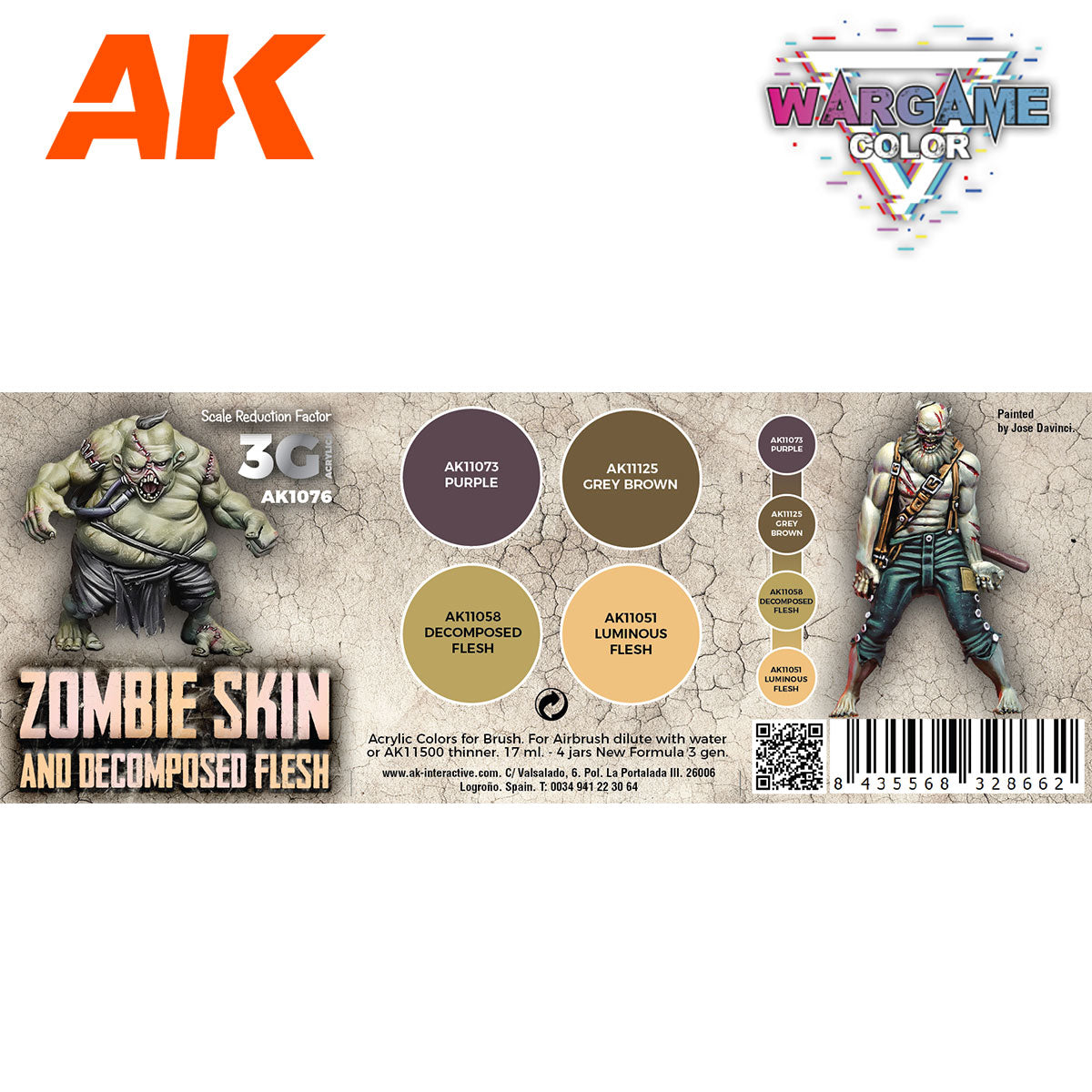 AK Interactive Inferno & Red Creatures 3rd Gen Paint Set AK11604