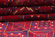 Dark Red Mashwani 6' 2 x 9' - No. 64398 - ALRUG Rug Store