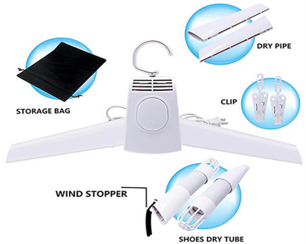 Compact Folding Clothes Dryer Electric Portable Clothes Dryer for