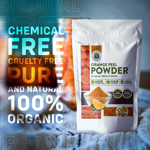 Pure and natural orange peel powder