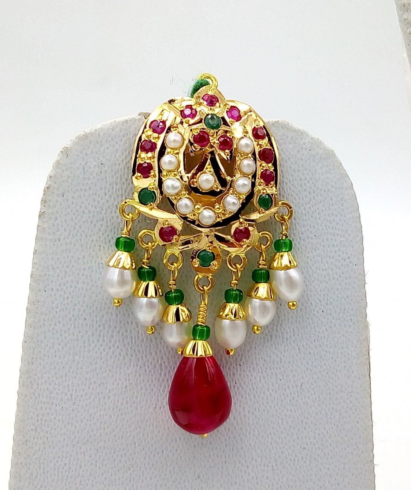 Brass Multicolor Traditional Punjabi Artificial Earrings at Rs 48/piece in  Amritsar