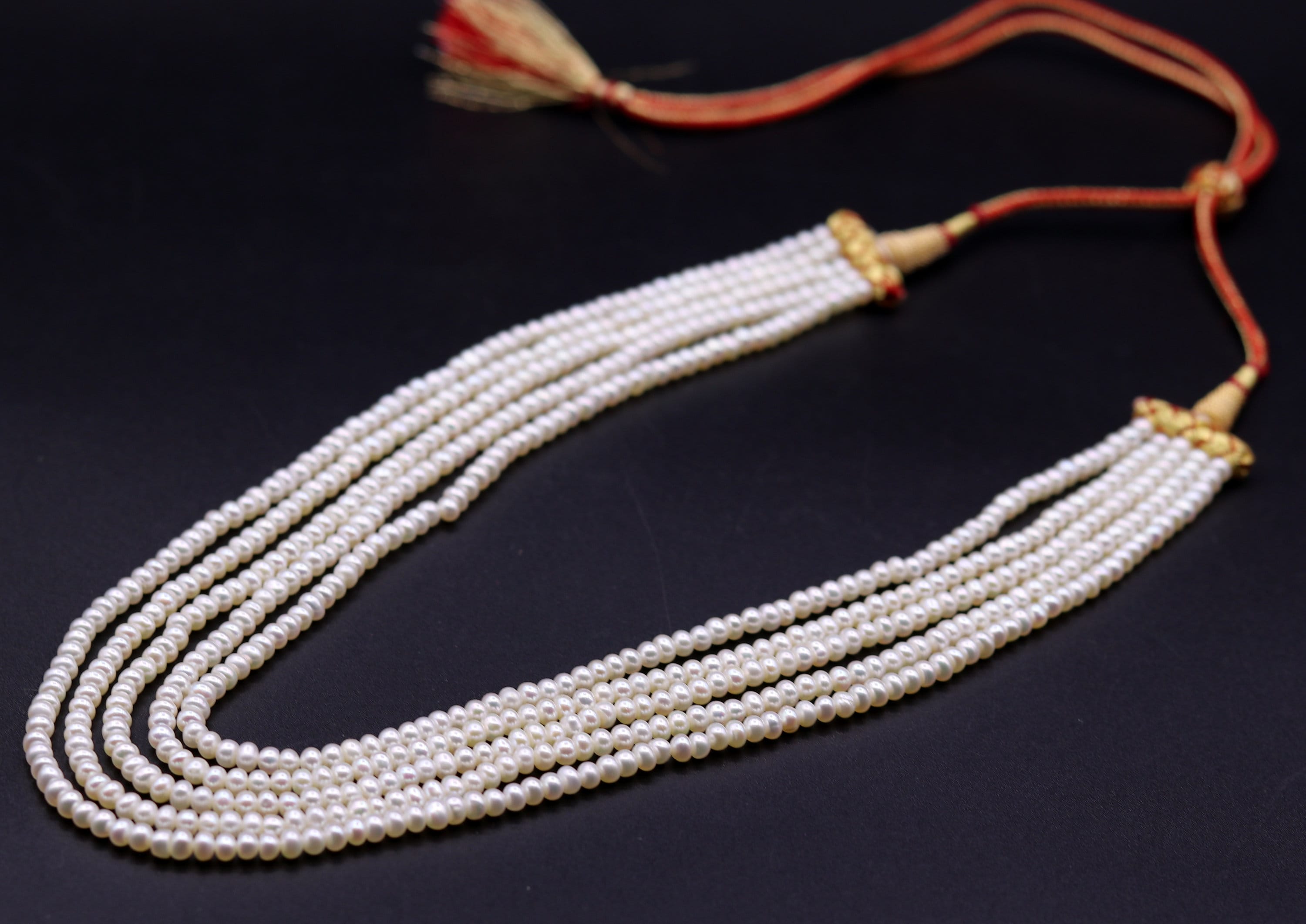 Freshwater 4-4.5mm Pearls String, Necklace Clasp as Free Gift