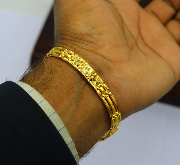 Buy Gold Bracelet for Men Engraved Signaturepersonalized custom Online in  India  Etsy