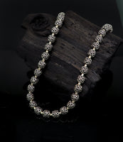 925 sterling silver fabulous customized beaded necklace, modern trendy stylish fancy wedding brides jewelry, best choker necklace nec138