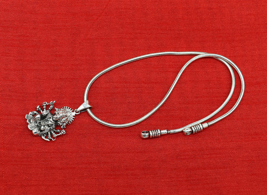 925 sterling silver Hindu idol Lord Vishnu vahan Garuda eagle pendant, excellent gifting unisex locket pendant customized jewelry ssp1435