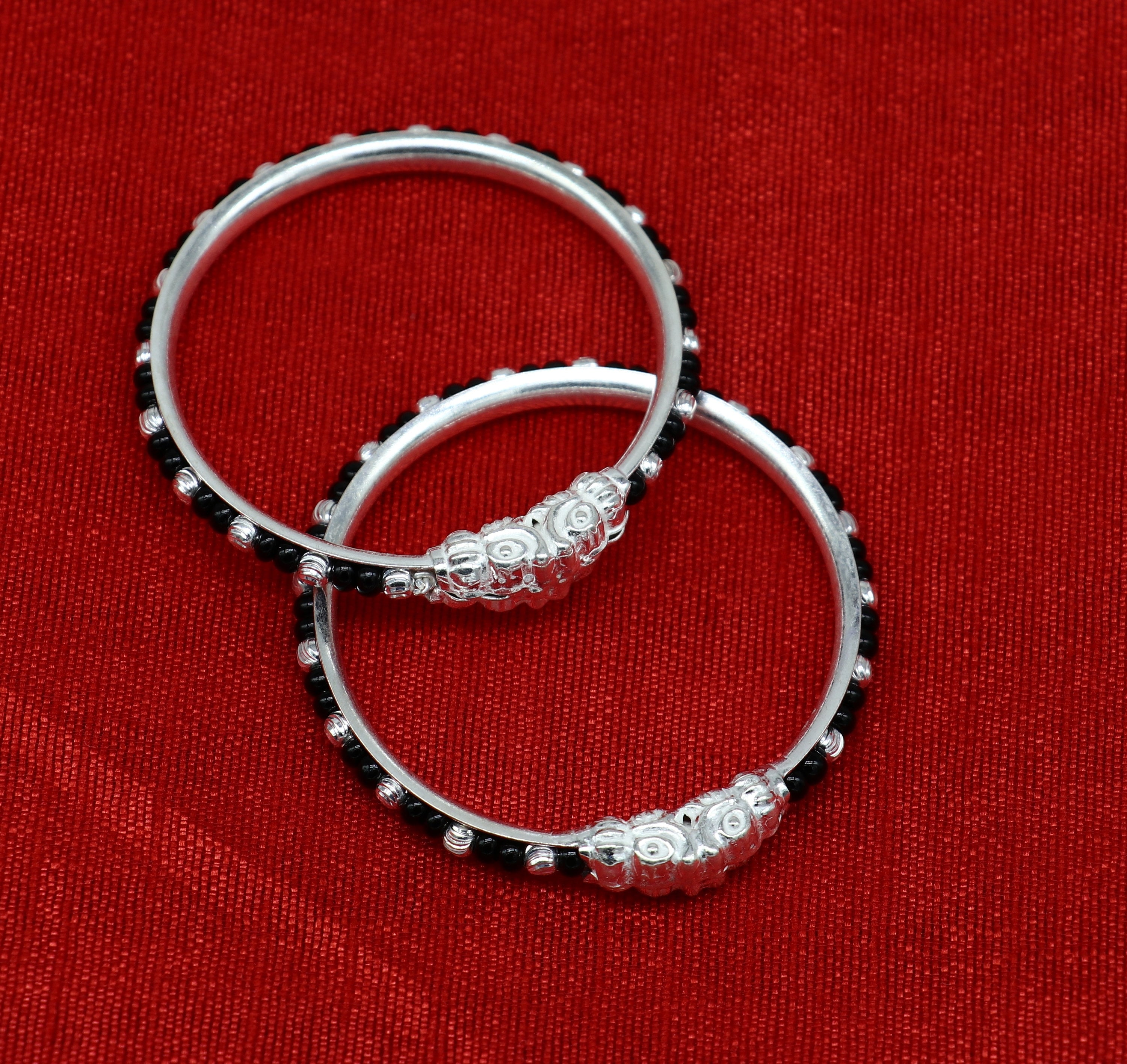 925 Sterling Silver Baby Nazariya Bracelet With Evil Eye at Rs 70/gram |  Sterling Silver Bracelets in Noida | ID: 23282370148