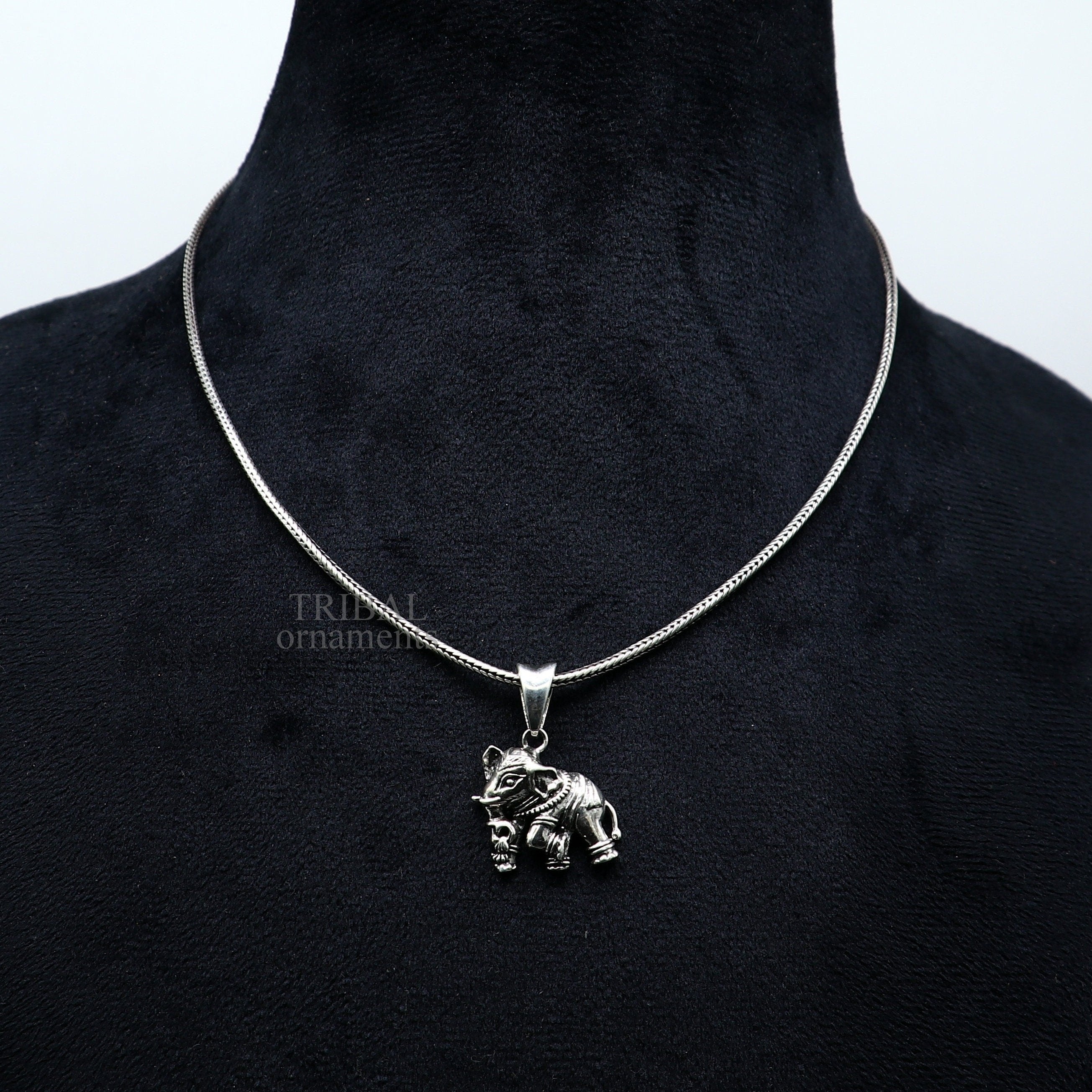 Sterling Silver Elephant Necklace | Lily Charmed