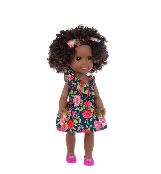 Ensemble de vêtements de poupée noire pour bébé fille, avec bandeau, jouets  de poupées africaines réalistes lavables, meilleur cadeau pour enfants  filles