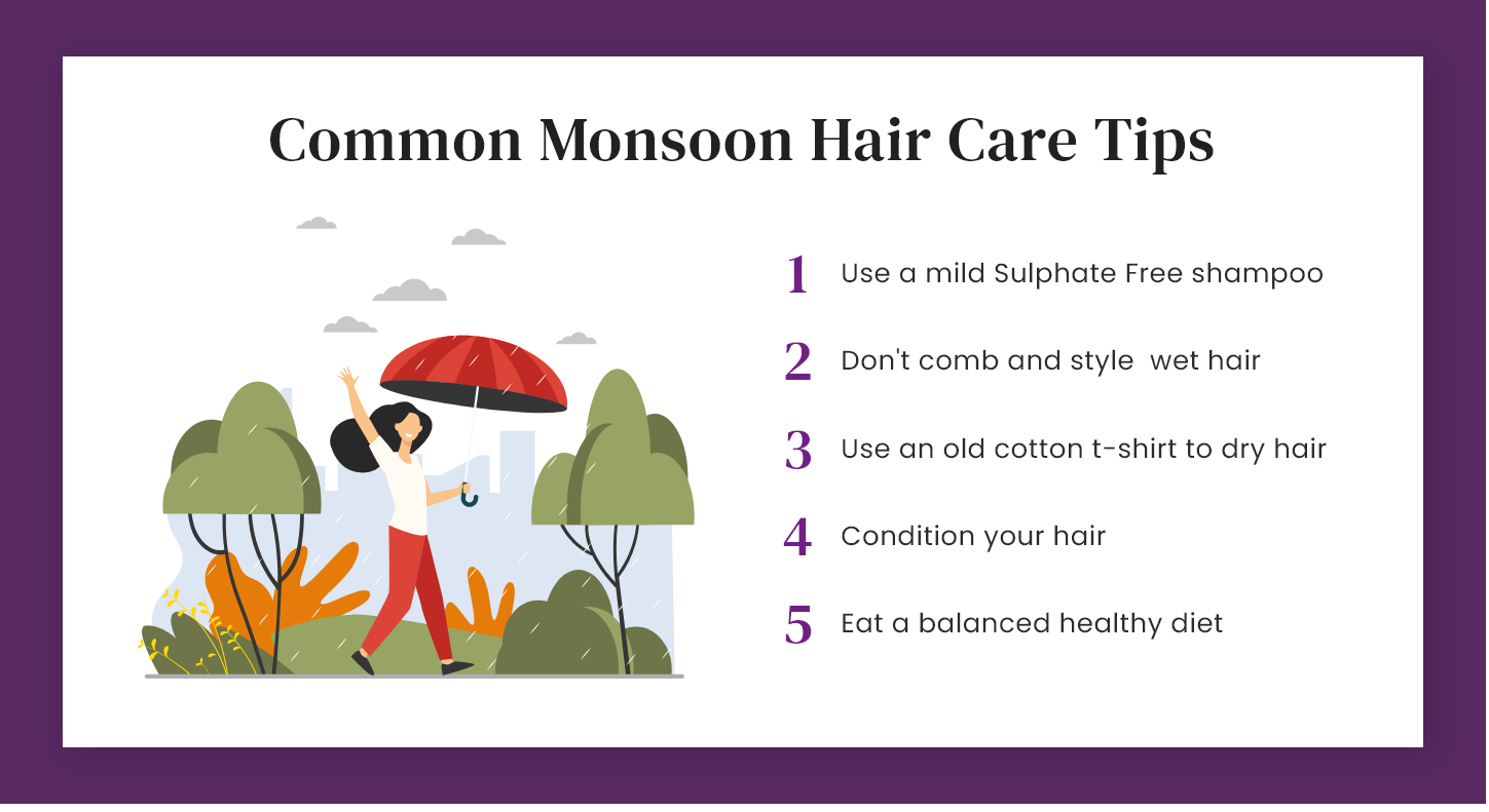 Five rules of hair care for the rainy season  Times of India