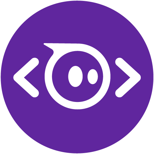 Coding symbol icon on purple background.