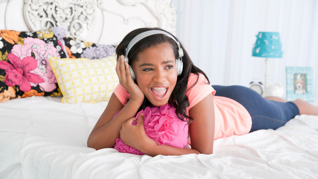 Listening to age-appropriate music is another good coping strategy for kids and teens.