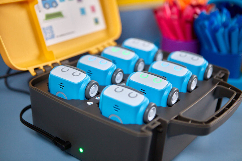 The Sphero indi Class Pack includes enough screenless learning robots, materials and activities for the whole class.