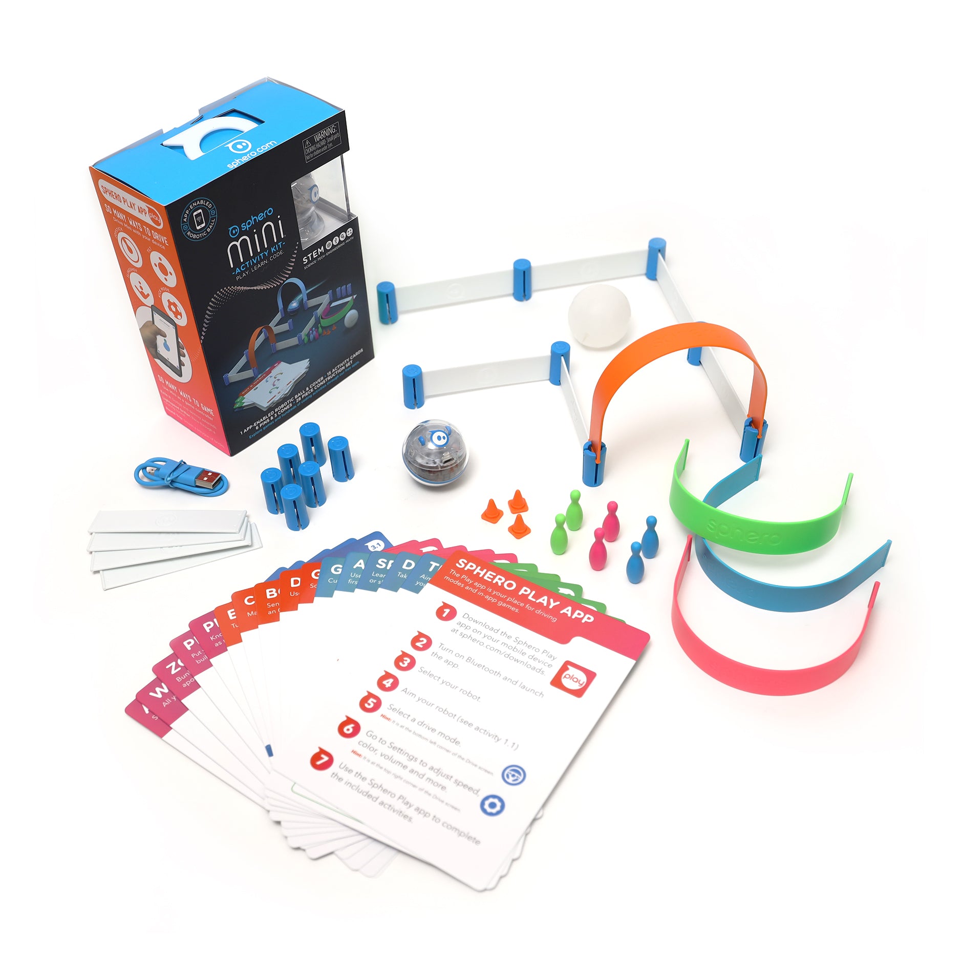 Sphero Mini Soccer: App-Enabled Programmable Robot Ball - STEM Educational  Toy for Kids Ages 8 & Up - Drive, Game & Code with Play & Edu App