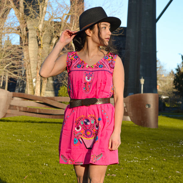 Maria Floral Midi Dress Mexico Inspired International Loved – Erica Maree