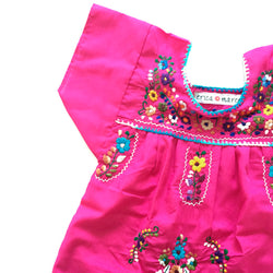 girl mexican embroidered dress