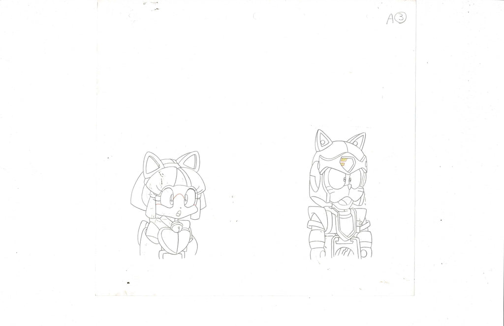 Samurai Pizza Cats sketch EX4637 - Animation Legends