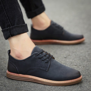 black flat formal shoes