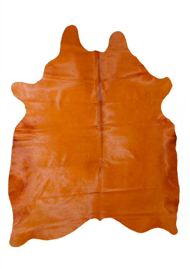 Orange Cowhide Area Rug Free Form Cowhide Rug Orange 6 X 7 Ft