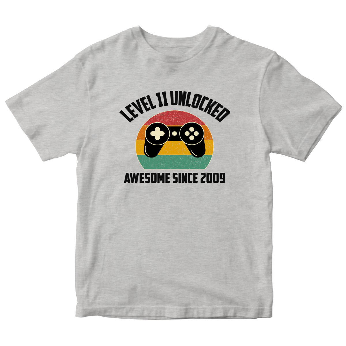 LEVEL 11 UNLOCKED Kids T-shirt | Gray