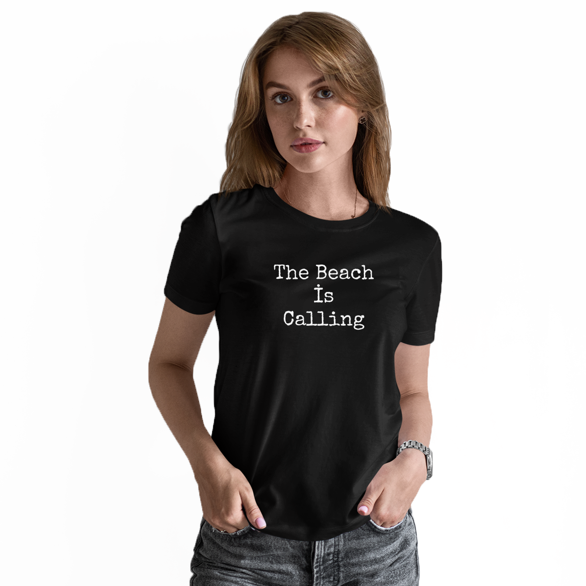 Beach Women's T-shirt | Black