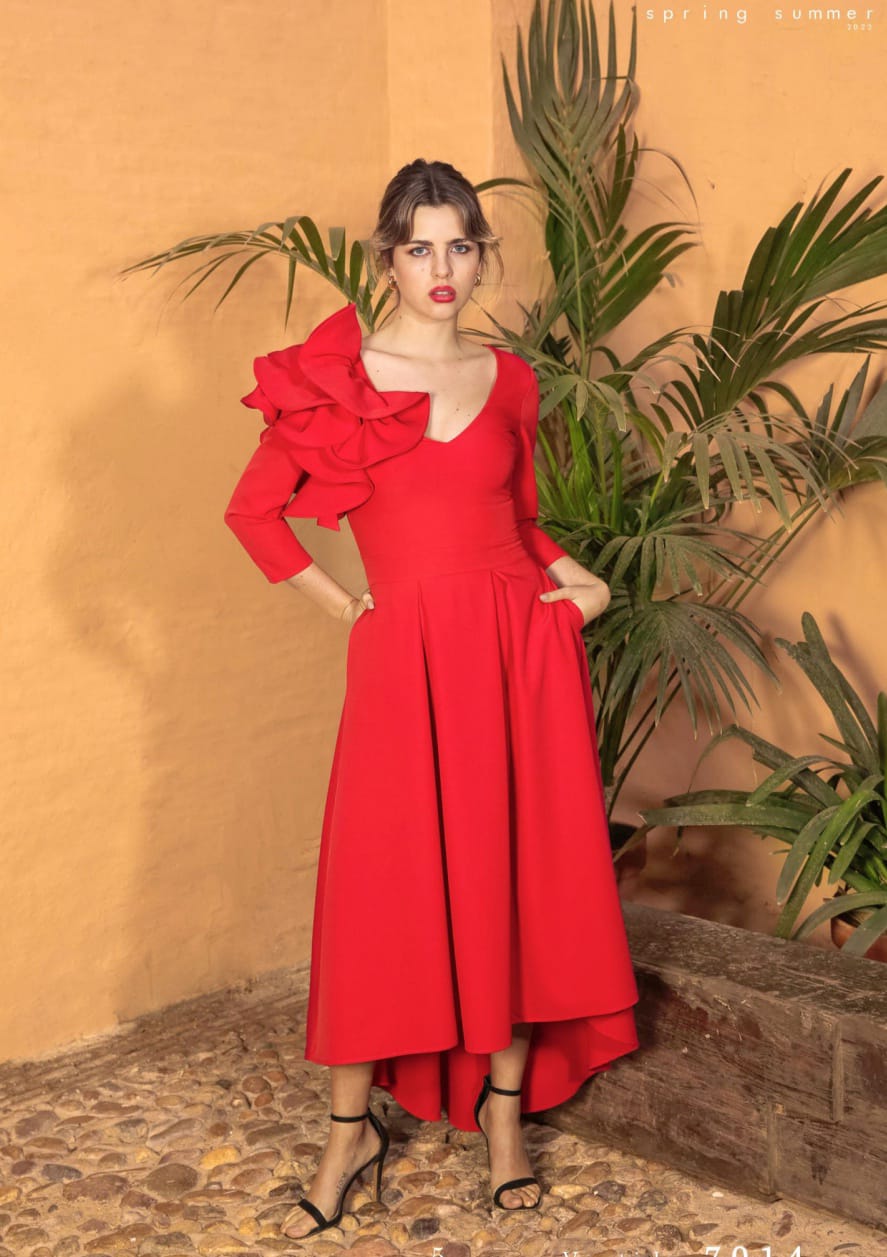 VESTIDO ROJO ROCÍO – Farfalla Couture