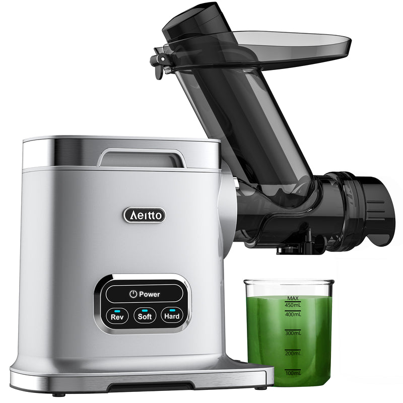 Cold Press Juicer, Aeitto® Masticating Juicer Machine for Fruits and  Vegetables,Slow Juicers and Extractors,with Reverse Function&2-Speed  Mode,Juice