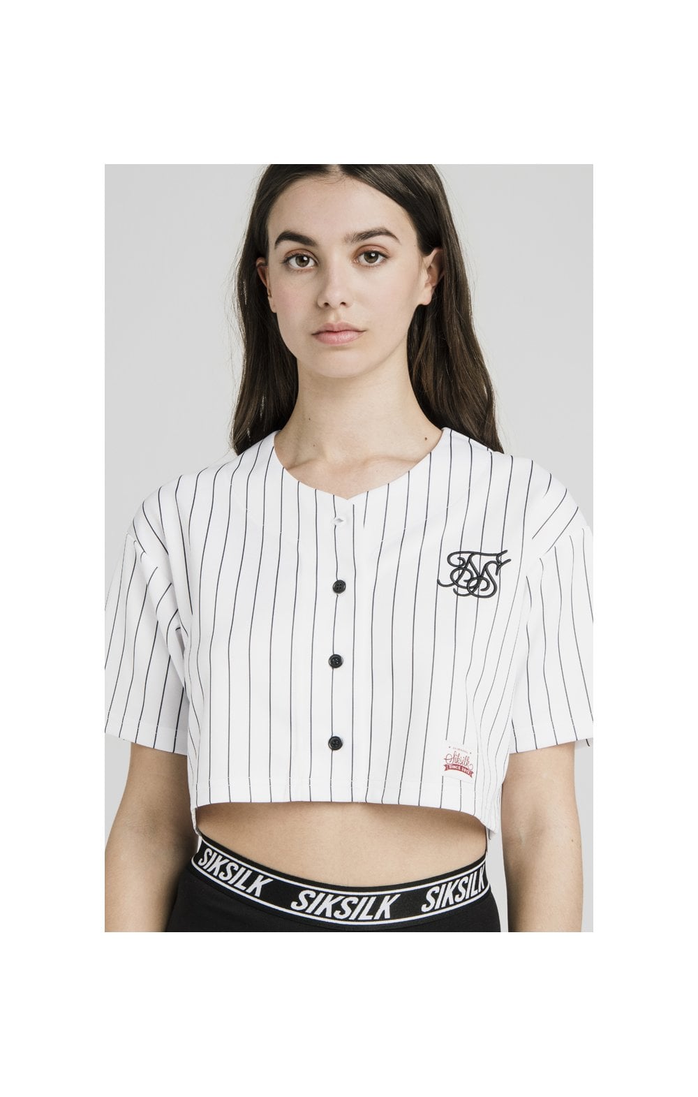 crop baseball jersey