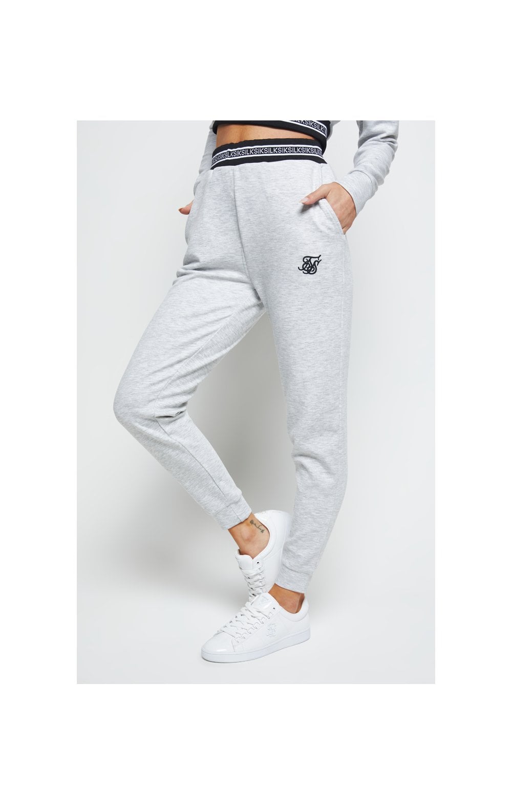 Load image into Gallery viewer, SikSilk Element Track Pants - Grey Marl