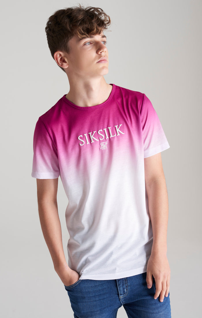 libertad Depresión ajustar Boys Pink High Fade T-Shirt