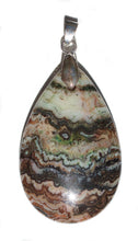 Load image into Gallery viewer, Mexican Crazy Lace Agate Pendant in tear drop shape.